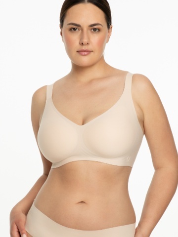 Sutien cu insertii de silicon pentru bust mare, fara cusaturi si sarme - Julimex