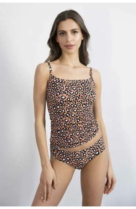 Top dama cu bretele subtiri, Invisible-Line Julimex Panther - animal print - Img 3