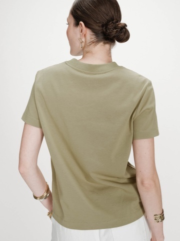 Tricou de dama Vanders verde din bumbac - Img 5