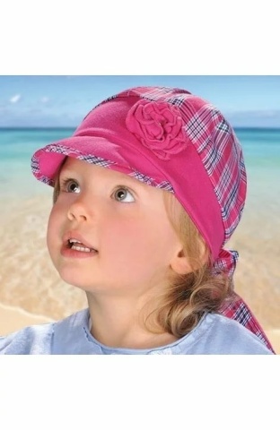 Bandana din bumbac pentru fetite 1-3 ani - AJS 28-163 roz, mov, gri, bleumarin