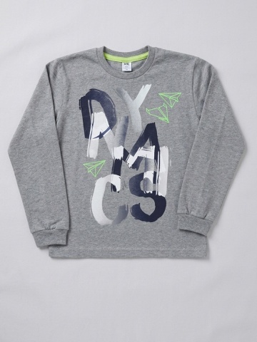 Bluza trening 100% bumbac pentru copii 9-14 ani - AJS Avi, gri