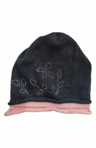 Caciulita model 34-144 gri, alb, jeans - Img 2