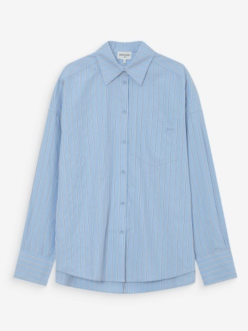 Camasa Valerie bleu oversize cu dungi - Img 6