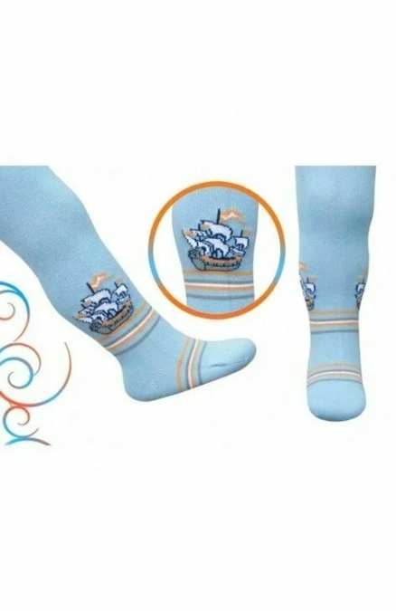 Ciorapi pantalon cu model pt baieti 501-004B - Img 1
