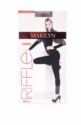 Colanti dama, bumbac - Marilyn Riffle 675, 120 DEN - negru - Img 3