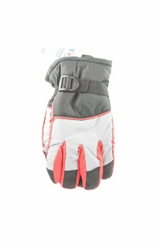 Manusi de ski pentru baieti RN34 rosu, albastru, bej - YO Club