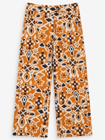 Pantaloni Varsy drepti 7/8 cu talie inalta si imprimeu - Img 5