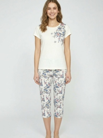Pijama dama, 100% bumbac, marimi pana la 5XL - Img 3