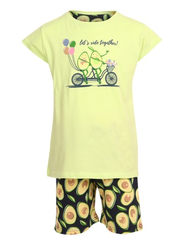 Pijama fete 9-14 ani, Cornette G788-077 Avocado - Img 3