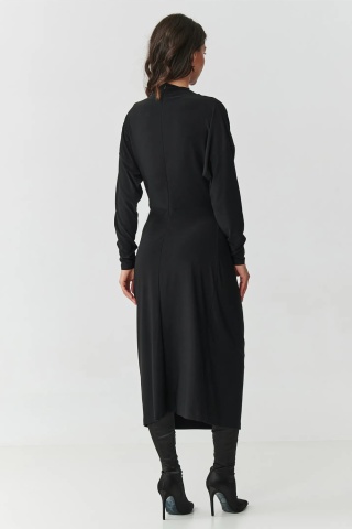 Rochie eleganta cu drapaje si catarama - M907 - Img 3
