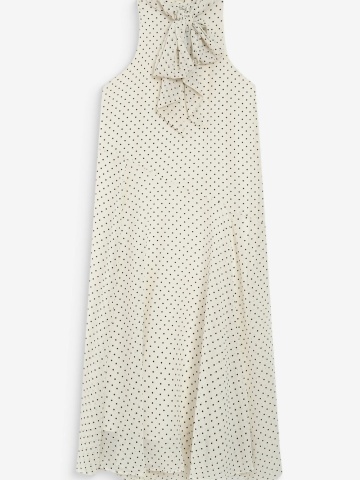 Rochie Valoria fluida cu buline si guler inalt - Img 14