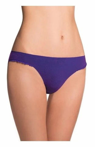 Set 2 chiloti bikini dama din bumbac, alb cu corabii si bleumarin - Key LPR771