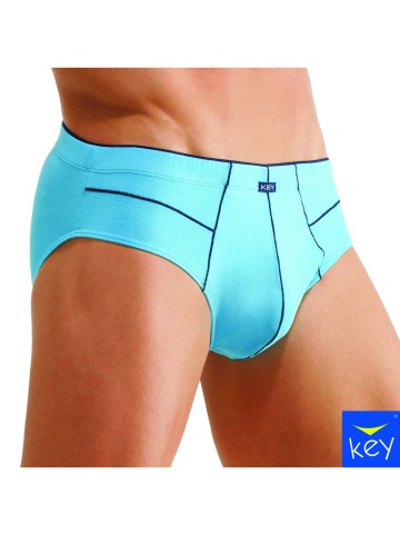 Set 2 slipi sport barbati din bumbac, cu tiv contrastant - Key MPP208