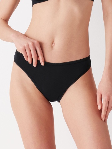 Set de dama 3 perechi chiloti brazilieni din bumbac cu talie joasa - Cotonella