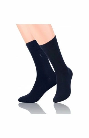 Sosete barbatesti din bumbac, cu logo pentru pantofi - Steven S056-069 granat