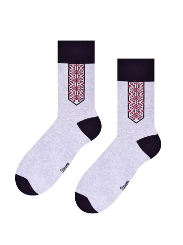 Sosete barbati, colectia Folk - Steven S118M005 gri melange