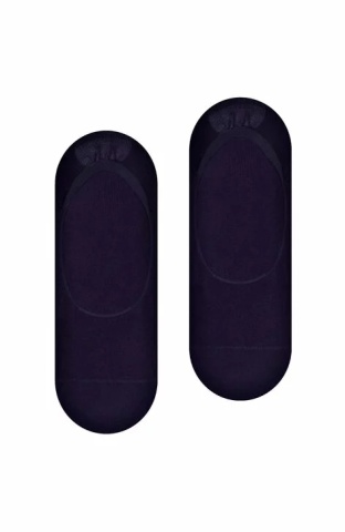 Sosete invizibile - Talpici din viscoza de bambus cu silicon pentru barbati - Steven S036-B03 negru - Img 3