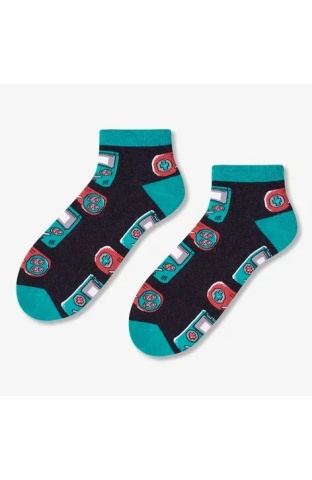 Sosete scurte barbati / adolescenti, Steven S025-021H grafit melange