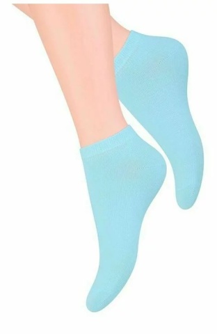 Sosete scurte de dama - Steven S052-025 turcoaz