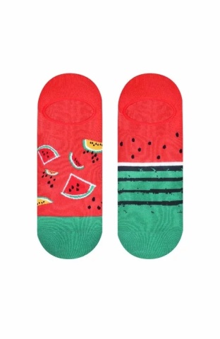 Talpici barbati, model asimetric Watermelon - More S098026 rosu