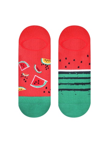Talpici barbati, model asimetric Watermelon - More S098026 rosu