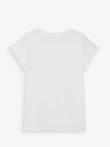 Tricou alb Vico din bumbac cu mesaj Pasta - Img 6