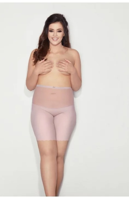 Chilot modelator (bermude) cu banda silicon - Mitex Glam Form Low - bej, negru, roz pudrat - marimi S-5XL - Img 2