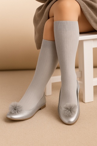 Sosete 3/4 pentru fetite, 100 DEN - Knittex Molly - Img 2