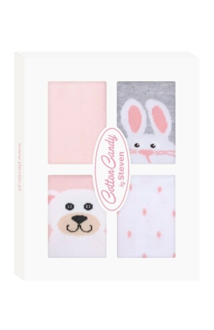 Sosete cu model pentru fetite, in cutie cadou - Steven S144-B002