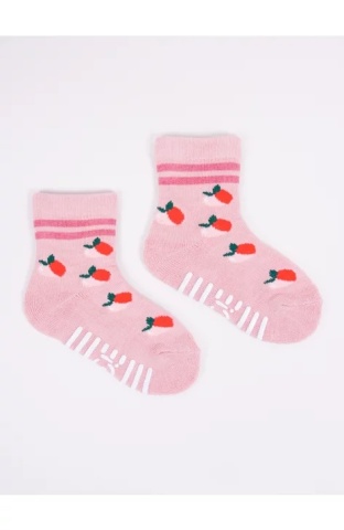 Sosete flausate pentru fete, ABS, YO Club SK20, multicolor - Img 2
