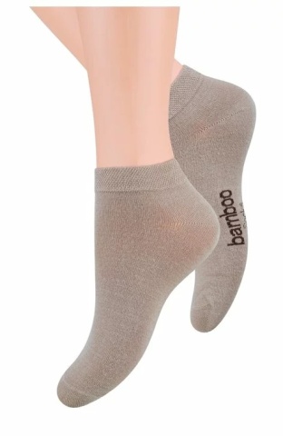 Sosete scurte unisex, bambus, culoare bej - Steven S094-BEJ