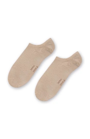 Sosete scurte unisex, viscoza de bambus, culoare bej - Steven S094-011