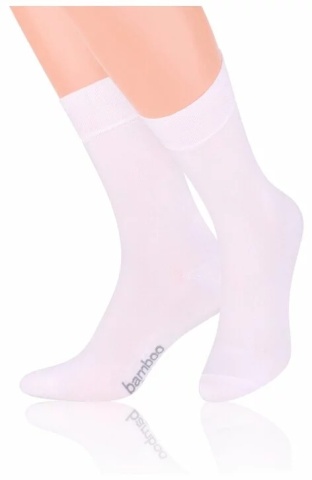 Sosete unisex bambus, culoare alb - Steven S086-ALB