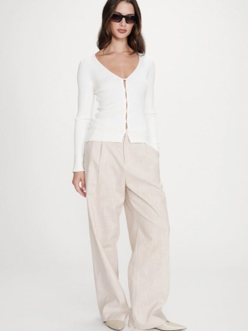 Top Volage ivory tip cardigan din tricot - Img 2