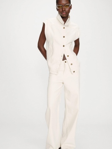 Vesta Vallonia ecru oversize din denim - Img 2