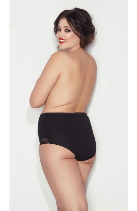 Chilot modelator talie inalta - Mitex Ela Super bej, negru - marimi mari 6XL-9XL - Img 4