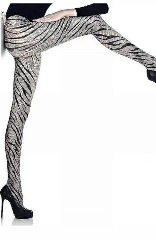 Ciorapi cu model - Marilyn Charly Zebra, 40 DEN - Img 2