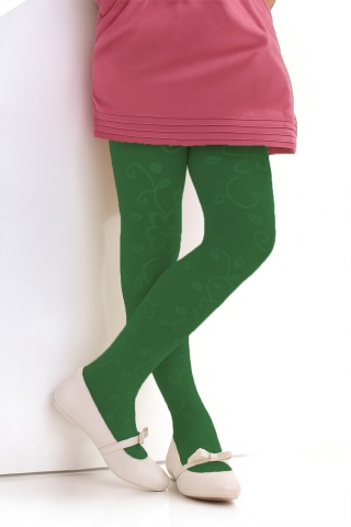 Ciorapi cu model pentru fetite, 80 DEN - Knittex Bianka - Img 6