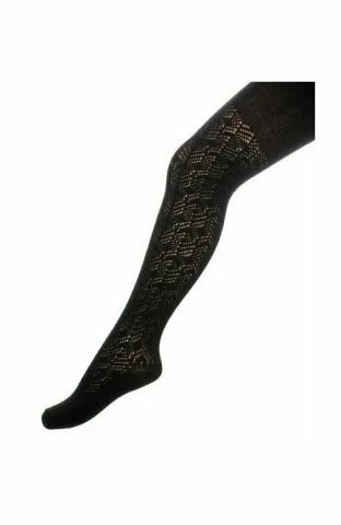 Ciorapi pantalon jacard pentru fete din bumbac cu aloe vera - Rewon 540-004 - Img 3