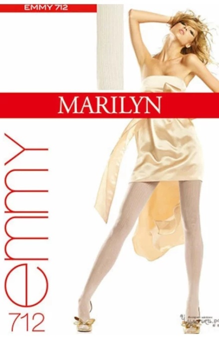 Ciorapi subtiri cu model - Marilyn Emmy 712, 20 DEN - negru - Img 1