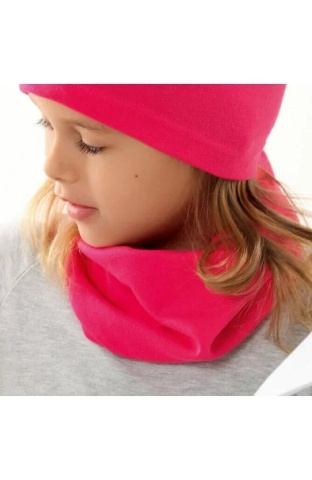 Fular din bumbac pentru fetite 6 luni-7 ani - AJS 44-251 roz fucsia