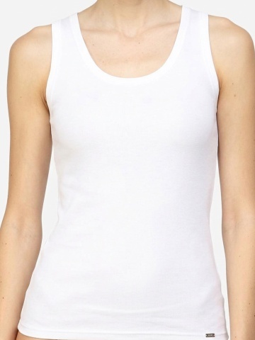 Maiou clasic de dama cu brete late din tencel - Avet 75392 - Img 3