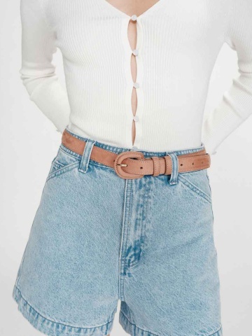 Pantaloni scurti Verne din denim skyblue - Img 9