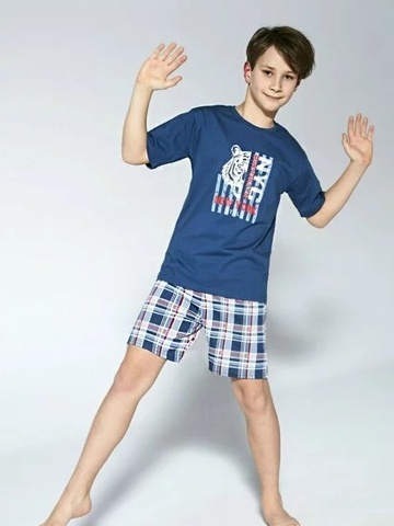 Pijama baieti 9-14 ani, 100% bumbac, Cornette B790-093