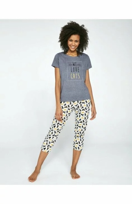 Pijama dama, 100% bumbac, Cornette W497-196 - Img 3