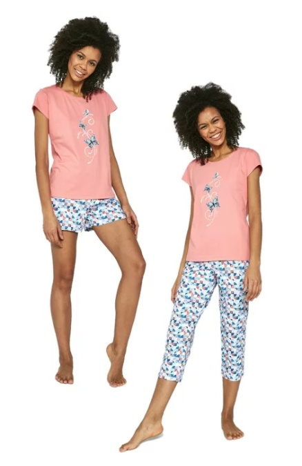 Pijama dama, 3 piese, 100% bumbac, Cornette W665-202 - Img 1