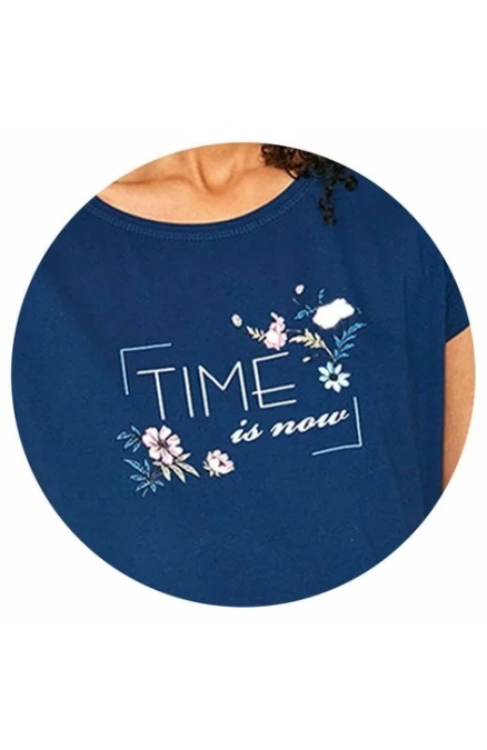 Pijama dama, 3 piese, 100% bumbac, Cornette W665-204 Time is now - Img 2