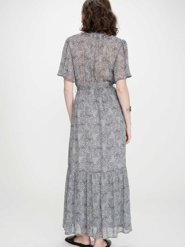 Rochie Venelle maxi vaporoasa cu imprimeu - Img 5