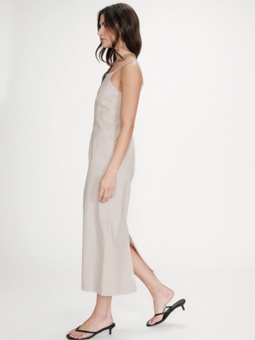 Rochie Veranys nisipie din in - Img 4