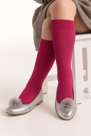 Sosete 3/4 pentru fetite, 100 DEN - Knittex Molly - Img 3